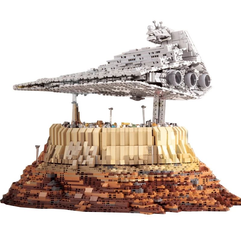 Mould King Star Wars Imperial Star Destroyer Over Jedha 18916 MOC UCS  5162Pcs Building Blocks Kids Toy Gift 21007